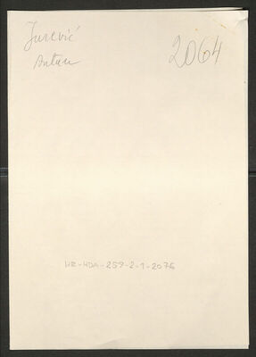 Jurević, Antun, 27.9.1913. Policijski karton