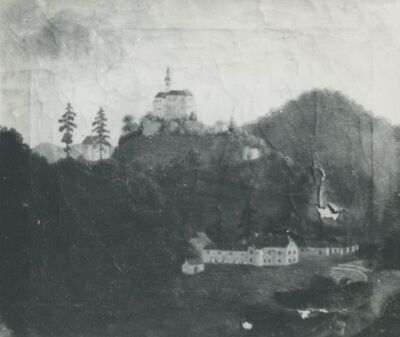 Trakošćan - slika Panorama s dvorcem