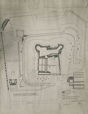 Varaždin - plan parka kralja Aleksandra I.