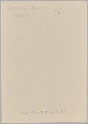 Aleksijević-Šverdlov, Aleksije, 14.7.1896. Policijski karton