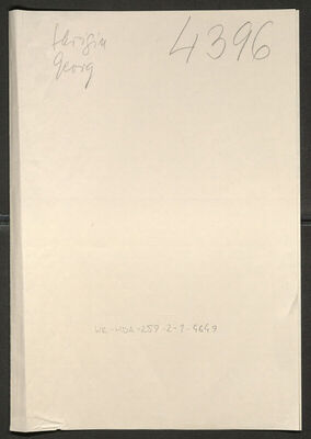 Skrigin, Georg, 1909. Policijski karton