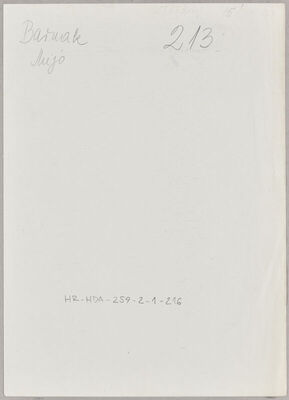 Barnak, Mijo, 6.1.1915. Policijski karton