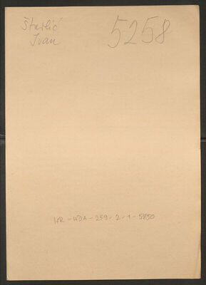 Šturlić, Ivan, 13.7.1895. Policijski karton