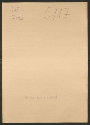 Šoš, Franjo, 26.1.1913. Policijski karton