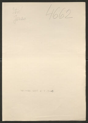 Stić, Janko, 5.11.1909. Policijski karton