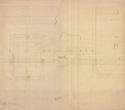 Vila Herzog, zidna oplata/hol