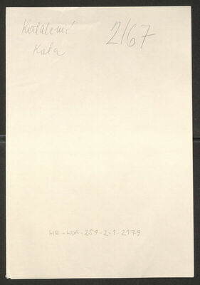 Katalenić, Kata, 2.1.1901. Policijski karton