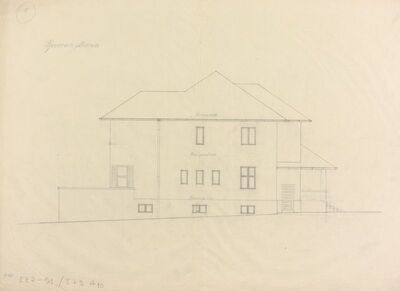 Vila Breyer, sjeverno pročelje