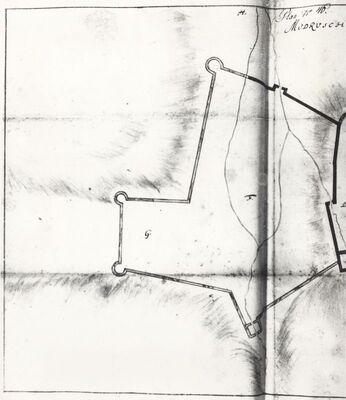 Modruš (Josipdol) - plan srednjevjekovnog utvrđenog grada