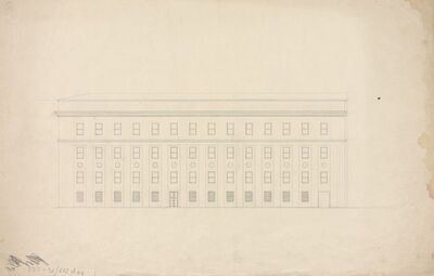 Palača burze, pročelje