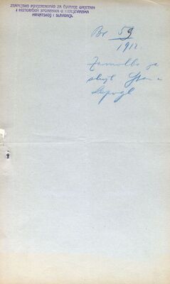 Zamolba za upotrebu službenih prostorija u Lepoglavi za vrijeme rada izaslanika Zemaljskog povjerenstva