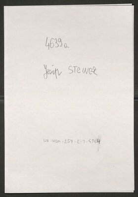 Steiner, Josip, 3.8.1872. Policijski karton