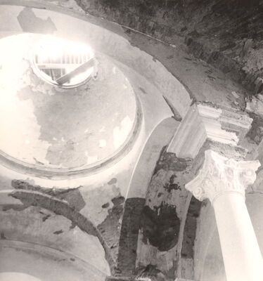 Pogančec - Crkva sv. Majke Božje Lauretanske, oštećenje kupole