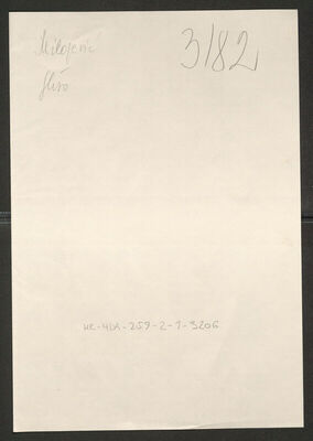 Milojević, Glišo, 1.6.1857. Policijski karton