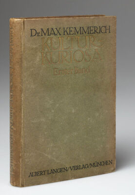 Kultur-Kuriosa Erster Band