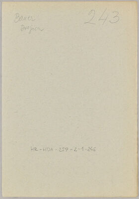 Bauer, Dragica, 7.2.1913. Policijski karton