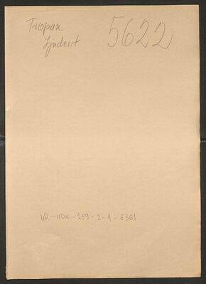 Tropan, Ljudevit, 26.8.1899. Policijski karton