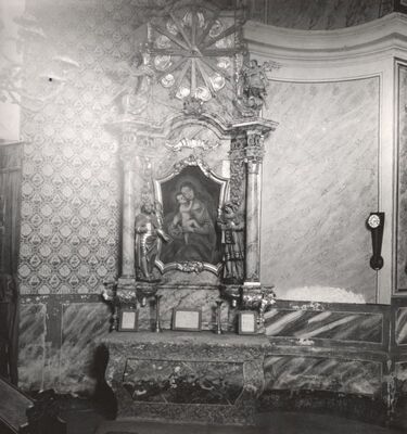 Cerje - Crkva sv. Ivana Evanđelista, pokrajnji oltar