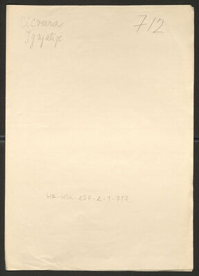 Cicvara, Ignjatije, 1890. Policijski karton