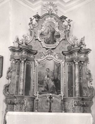 Kloštar Ivanić - Župna crkva Uznesenja Blažene Djevice Marije, oltar sv. Josipa