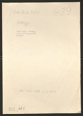 Broz-Tito, Josip, 12.3.1892. Policijski karton