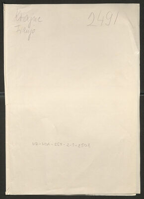 Krajnc, Franjo, 7.9.1897. Policijski karton