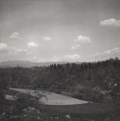 Brlog Ozaljski (Kamanje) - pogled na Kupu iz Starog grada