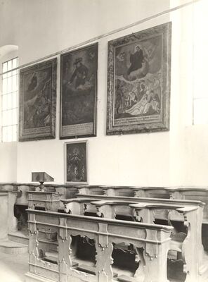 Kotari - Crkva sv. Leonarda, korske klupe