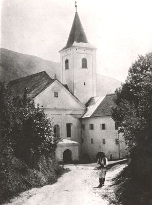 Kotari (Samobor) - Crkva i samostan sv. Leonarta, ulazno pročelje