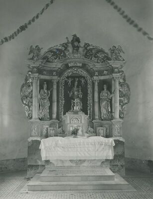 Klupci Začretski (Sveti Križ Začretje) - Kapela Majke Božje, unutrašnjost, detalj