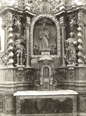 Kotari - Crkva sv. Leonarda, glavni oltar