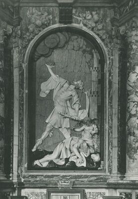 Varaždinske Toplice - oltar sv. Barbare, martirij svetice