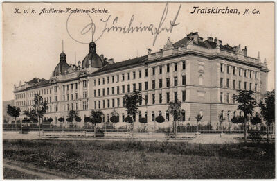 Austrija - Traiskirchen; Artiljerijska kadetska škola