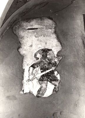 Volavje - Crkva Blažene Djevice Marije Volavske (Sniježne), freske na južnom zidu