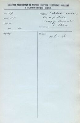 Velika Mlaka (Velika Gorica) - Crkva sv. Barbare, snimanje, nalog konzervatoru E. Schőnu