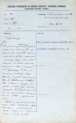 Patrijarha, molba za inventarizaciju