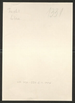 Fuchs, Milan, 3.10.1903. Policijski karton