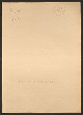 Dojmi, Ante, 1905. Policijski karton