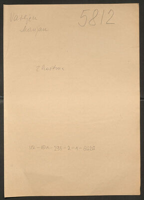 Varljen, Marijan, 16.6.1925. Policijski karton