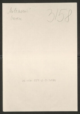 Mileusnić, Ozren, 1916. Policijski karton