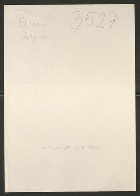 Pavešić, Dragica, 18.7.1915. Policijski karton