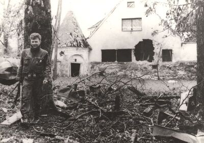 Pokupsko - Crkva Uznesenja Blažene Djevice Marije (sv. Ladislava), oštećenje cinkture