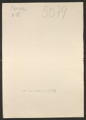 Šlander, Villi, 8.4.1910. Policijski karton