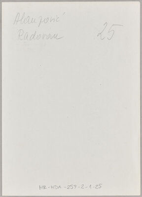 Alaupović, Radovan, 21.4.1899. Policijski karton