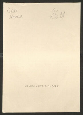 Kulas, Slavko, 1914. Policijski karton