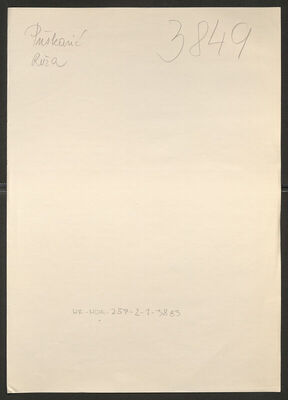 Puškarić, Ruža rođ. Drašković, 1887. Policijski karton