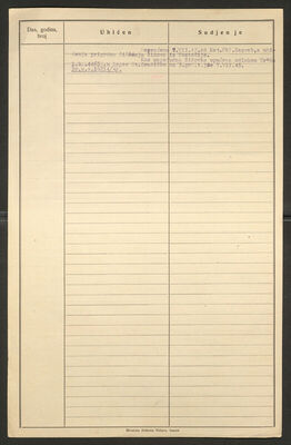 Singer, Vera, 11.1.1921. Policijski karton