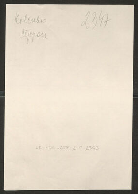 Kolenko, Stjepan, 8.9.1900. Policijski karton