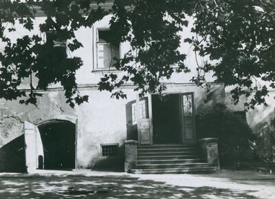 Gradec - Biskupski dvorac, detalj zapadnog pročelja