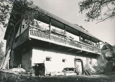 Sršići (Ozalj) - Tradicijska kuća, dvorišno pročelje